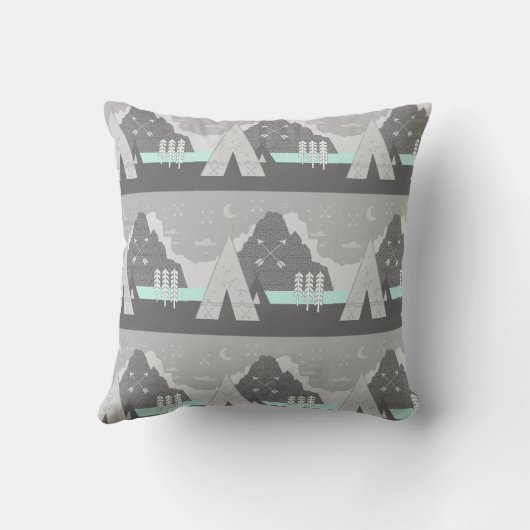 矢モダン型デザイン枕 クッション (裏面)