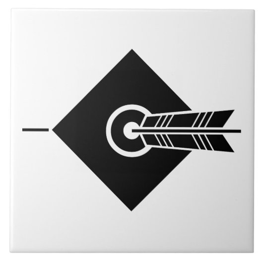 矢印がターゲットの装飾タイルをヒット タイル (正面)