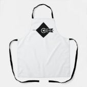 矢印がターゲットエプロンをヒット エプロン (正面)