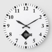 矢印がターゲットクロックに当たる ラージ壁時計 (正面)