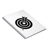 矢印がラウンドターゲットのノートブック&ジャーナルにヒット ノートブック (右側)