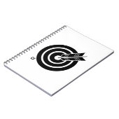 矢印がラウンドターゲットのノートブック&ジャーナルにヒット ノートブック (左側)