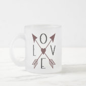 矢印で身を包んだマグ フロストグラスマグカップ (左)