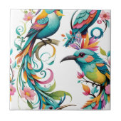 矢印とフローラ タイル (正面)