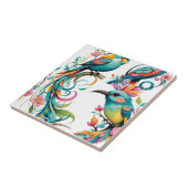 矢印とフローラ タイル (側面)