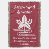 矢印と水 スローブランケット (正面縦)