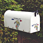 矢印と羽のメールボックスアドレスステッカー シール