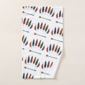 矢印と羽 バスタオルセット (ハンドタオル)