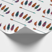 矢印と羽 ラッピングペーパー (角)