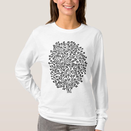 矢印のツリー Tシャツ (正面)