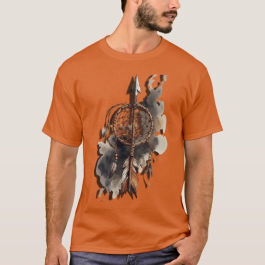 矢印のドリームキャッチャー Tシャツ (正面)