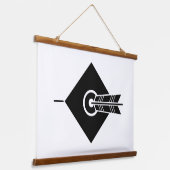 矢印のヒットターゲット 吊り下げ型タペストリー (傾斜あり)