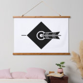 矢印のヒットターゲット 吊り下げ型タペストリー (寝室)