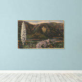 矢印のビュー – San Bernardino Mts, CA キャンバスプリント (インサイチュ (ウッドフロア))