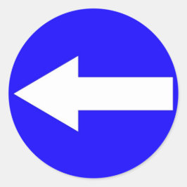 矢印の付いたラウンドステッ離れク ラウンドシール