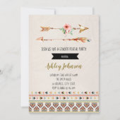 矢印の性別の明示パーティの招待状 招待状 (正面)