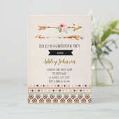 矢印の性別の明示パーティの招待状 招待状 (スタンド正面)