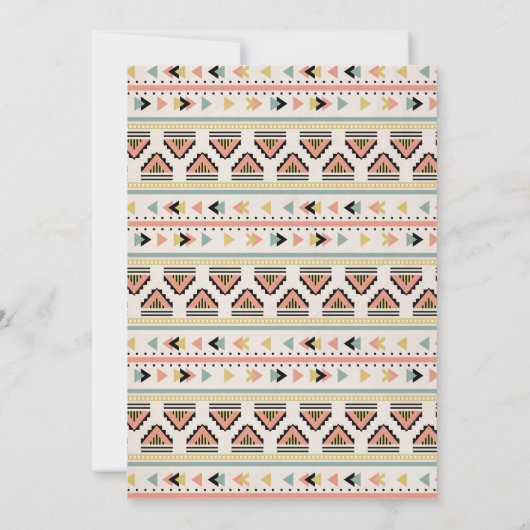 矢印の性別の明示パーティの招待状 招待状 (裏面)