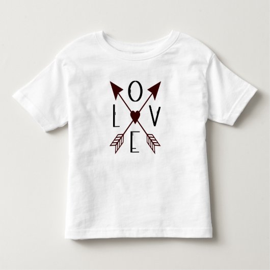 矢印の愛 幼児用Tシャツ トドラーTシャツ (正面)