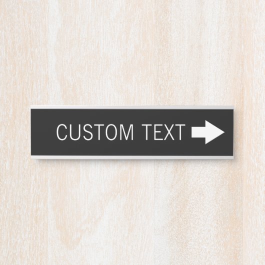 矢印の方向の記号とカスタム文字 – 右 サインプレート (正面)