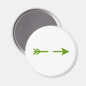 矢印の緑の博物館ザズルギフト壊れた マグネット (正面/裏面)