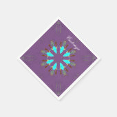 矢印の羽のポウワパタンThunder_Cove スタンダードカクテルナプキン (角)