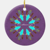 矢印の羽ポー – wowパターンThunder_Cove セラミックオーナメント (裏面)