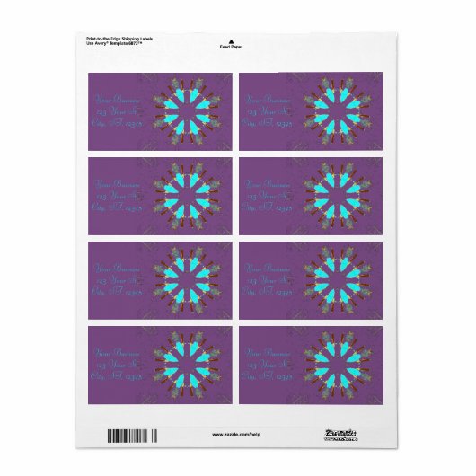 矢印の羽pow-wow Thunder_Cove ラベル (フルシート)