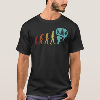 矢印の進化アーティファクトの岩の矢印の色 Tシャツ