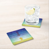 矢印を使用したグラデーション、ポール・クレー スクエアペーパーコースター (インサイチュ)