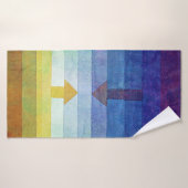 矢印を使用したグラデーション、ポール・クレー バスタオル (バスタオル)