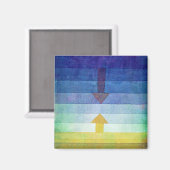 矢印を使用したグラデーション、ポール・クレー マグネット (正面/裏面)