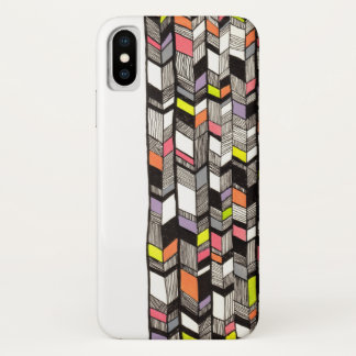 矢印インクパタモダンーン抽象芸術トライバル iPhone X ケース