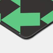 矢印エメラルドグリーンカラー デスクマット (コーナー)