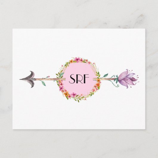 矢印エレガントはがき3 ポストカード (正面)