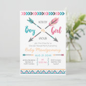 矢印ジェンダーパーティの招待状羽Boh 招待状 (スタンド正面)