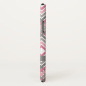 矢印トライバルピンクグレーパーソナライズされたパターン Case-Mate iPhoneケース (裏面/右)