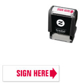 矢印ドキュメントで署名する手書きスタンプ セルフインキングスタンプ (インサイチュ)