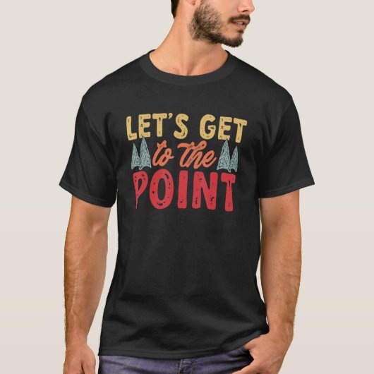 矢印ハンターがポイント矢印に移動 Tシャツ (正面)