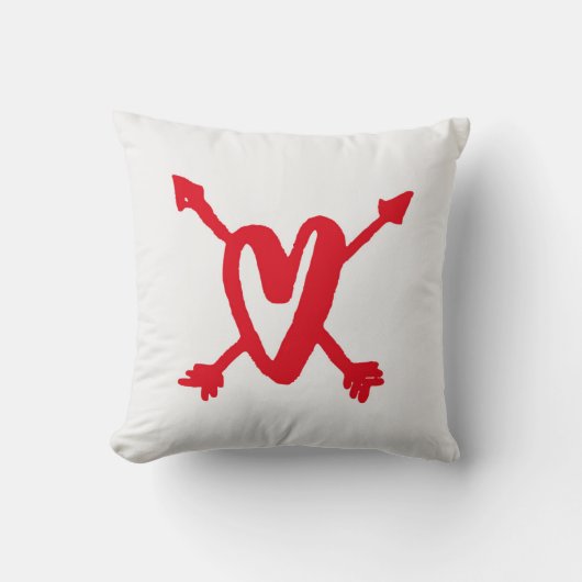 矢印ハート付装飾用クッション クッション (正面)