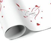 矢印ハート ラッピングペーパー (ロールコーナー)