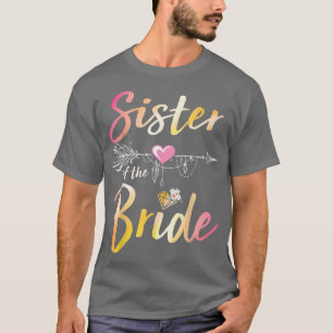 矢印ハート 結婚記念日おめでとう 私のあなた姉妹 Tシャツ