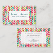 矢印パターアステカンマッセイズウェルネスセラピー 名刺 (正面/裏面)