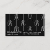 矢印パタースタイリッシュン/ /白黒 名刺 (裏面)