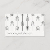 矢印パターンスタイリッシュ/ 名刺 (正面)