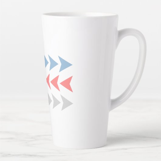 矢印パターン カフェラテマグ (右)