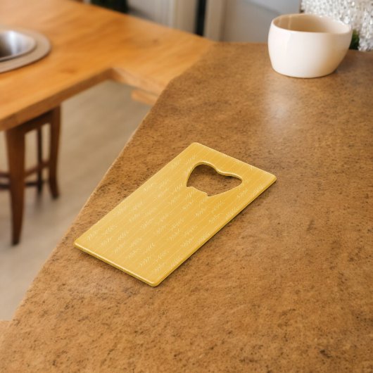 矢印パターン クレジットカード栓抜き