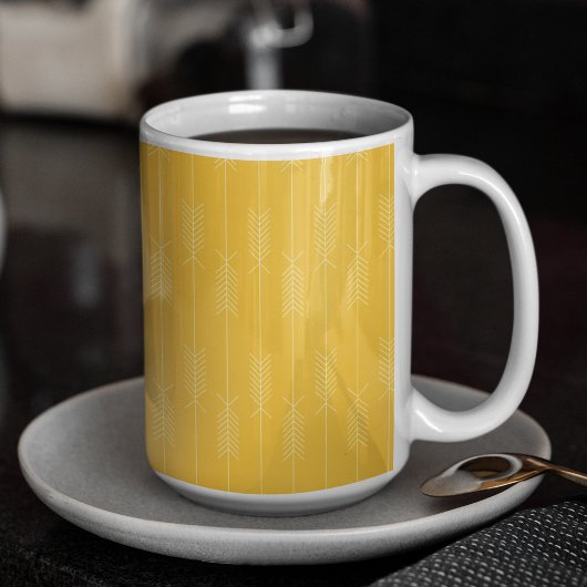 矢印パターン コーヒーマグカップ