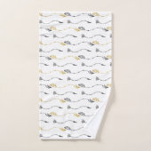 矢印パターン バスタオルセット (ハンドタオル)