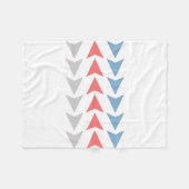 矢印パターン フリースブランケット (正面(横))